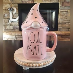 Rae Dunn Soul Mate Mug with topper-NWT